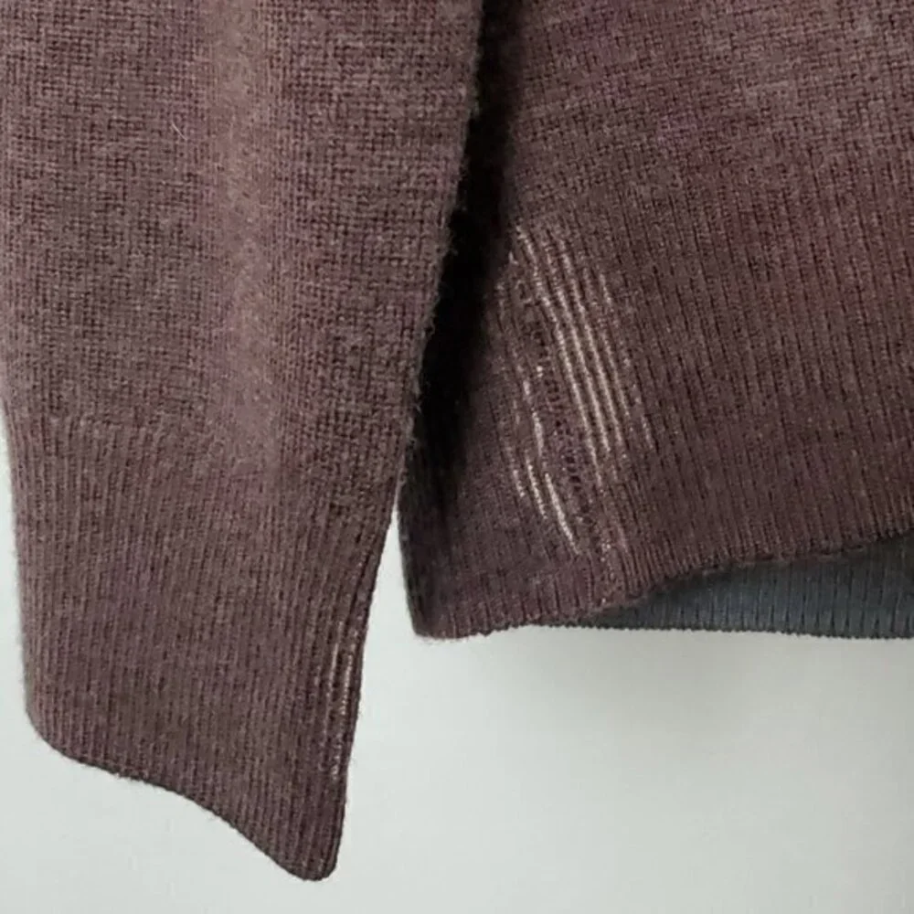 Men's 7 For All Mankind 100% Wool Distressed/Burnout Effect Fine Knit Sweater S